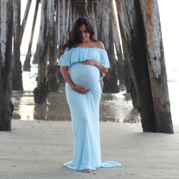 Maternity maxi photoshoot dress size small - Picture 1 of 3